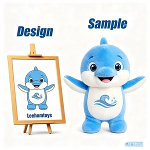 Peluche Leehom OEM personnalisée, super douce, thème astronaute et <span class=keywords><strong>dauphin</strong></span>, broderie de logo personnalisée, couverture réconfortante, promotionnelle pour entreprises - Product Image 2