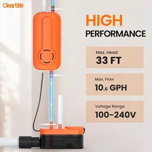 Pompe à condensats Cleartide Mini Split HVAC, 110V/240V AC, pour l'évacuation des condensats des climatiseurs, des fours et des déshumidificateurs - Product Image 2