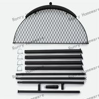 Camping grill fogão ao ar livre camping madeira queima fogueira móveis conjunto destacável metal fogueira