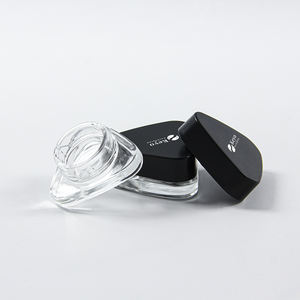 Prix usine <span class=keywords><strong>Triangle</strong></span> 9g Pot de concentré transparent Petit pot en verre concentré à l'épreuve des enfants à fond triangulaire - Product Image 6