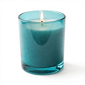 BEST Lcglass Custom Scented Glass Candle Jar Clear Letterpress Printed <b>Candlestick</b> <b>Holder</b> for Home Decoration Christmas Easter - Product Image 4