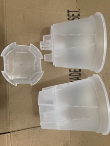 Self Watering Plant Pots White/Clear <b>Plastic</b> <b>Planter</b> with Deep and Drainage Holes for Houseplants, Monstera - Product Image 6