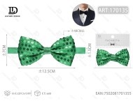 Papillon con Paillettes Verde Pre-Annodato Metallico Formale Durevole - Product Image 1