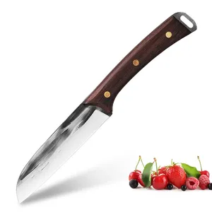 Couteau à désosser utilitaire APEX de <span class=keywords><strong>5</strong></span> pouces en acier inoxydable à haute teneur en carbone avec manche en bois, écologique pour la viande et la volaille - Product Image 1