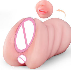 Jouet sexuel confortable et facile à nettoyer à trois voies avec des <span class=keywords><strong>dents</strong></span>, une langue, une bouche, un <span class=keywords><strong>vagin</strong></span> et un anus pour le moule de masturbation masculine - Product Image 2