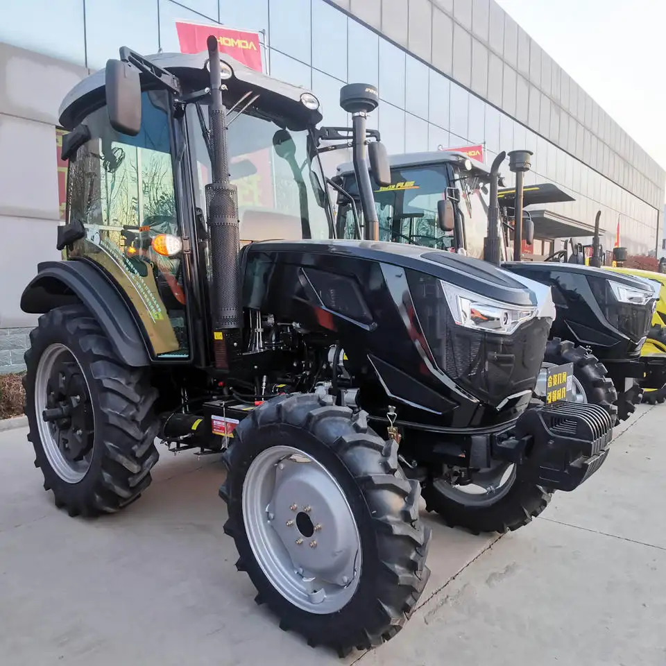 Pengiriman Cepat Pemasok Cina 10hp-220 Hp Traktor Pertanian dengan Loader Pegangan Tangan Roda Pengemudian Harga Murah untuk Dijual
