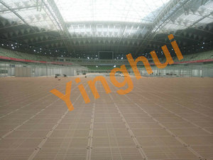 Heavy-Duty T-04 Portable PP Plastic Tiles Efficient Multipurpose Sports Flooring for Tennis & <b>Basketball</b> <b>Post</b>-Event Cleanup - Product Image 2