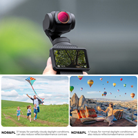Kit de filtres magnétiques 2-en-1 K&F Concept Creator Combo ND&PL pour DJI Pocket 3/4 (ND8/PL+ND16/PL+ND32/PL+ND64/PI) – Lot de 4 filtres