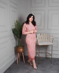 2024 HO estilo Multi ocasión elegante vestido fiesta de cumpleaños Oficina boda invitado <span class=keywords><strong>vestidos</strong></span> largos de noche con borla - Product Image 4