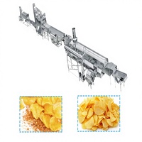 Máquina Freidora de Papas Fritas Onduladas de Alta Gama Estándar Europeo, Línea de Producción para Capacidad de 50 kg/100 kg/200 kg/300 kg/500 kg/800 kg