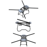 Plateforme UAV industrielle pliable en fibre de carbone Sanmoo S450PRO, hexacoptère multirotor à charge lourde pour la cartographie et l'inspection aérienne