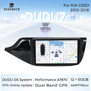 DUDUAUTO DUDU7 coche estéreo Android Auto inalámbrico Carplay REPRODUCTOR DE Audio para coche para <span class=keywords><strong>KIA</strong></span> <span class=keywords><strong>CEED</strong></span> 2012-2016 - Product Image 2