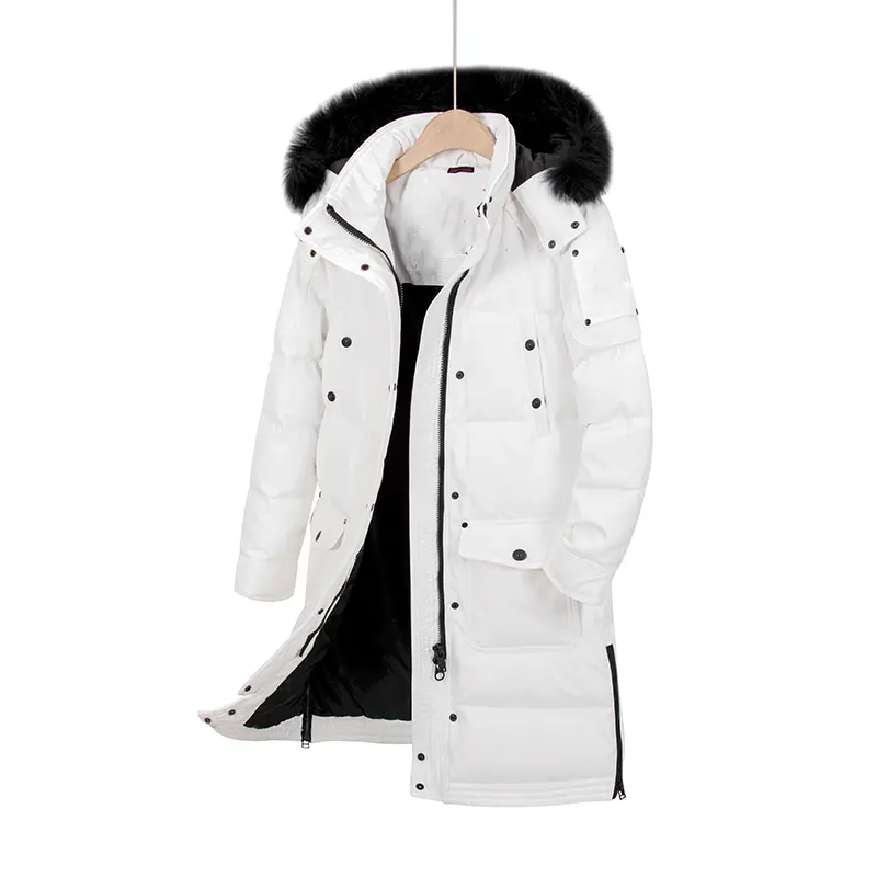 YAJIANUO Custom white womens winter coats plus size Mujeres invierno abrigos women long down jacket coat for lady