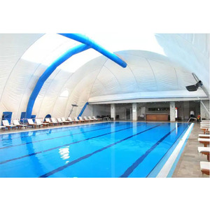 Dôme Gonflable en Membrane PVDF pour Tente de Sport Padel et Football, avec Panneau Solaire et Système de Climatisation - Product Image 2