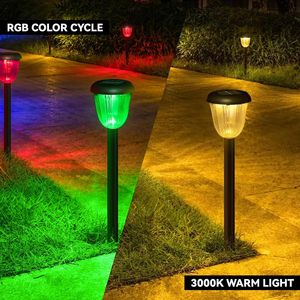 IP65 Waterproof Outdoor LED <strong>Solar</strong> Pathway <strong>Lights</strong> 2 Lighting Modes Auto On/Off <strong>Garden</strong> Yard Patio Lighting - Product Image 5