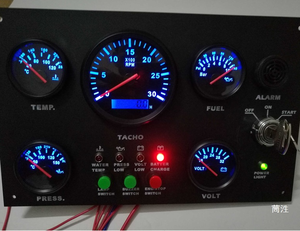 Panneau de commande universel pour moteurs diesel, moteurs hors-bord et générateurs, plastique Zhongling CX9128, 24V, courant nominal 0A - Product Image 3