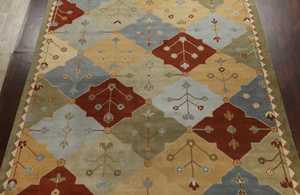 Tapis en laine noué à la main de style moderne personnalisé de haute qualité traditionnel oriental abstrait rouge foncé autres couleurs ensembles de tapis - Product Image 2