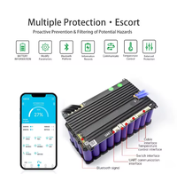 JBD Smart BMS 7S-24S Build-in BT 3.2V LFP 3.7V NMC 24V 36V BMS Lifepo4 16S 48V with UART Heating for Electric Bikes