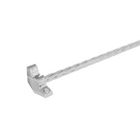 ALY DECOR - Accessoires de rideaux en alliage d'aluminium, anti-rouille, durables, robustes, modernes, personnalisables, avec fixations à vis, embouts décoratifs, tringles à rideaux, 0,6 pouce