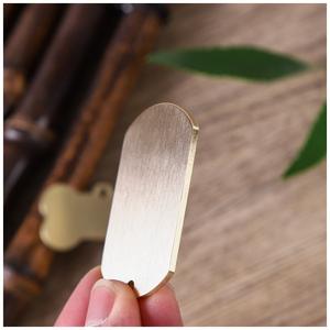 New pure brass tag bone dog tag metal round pet tag inciso logo personalizzato - Product Image 3