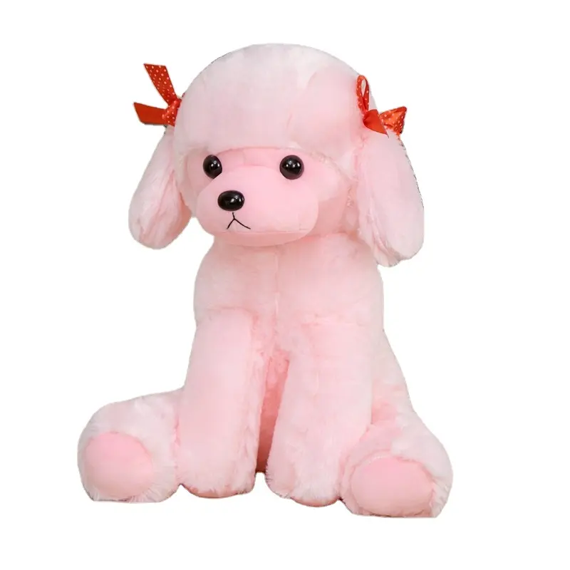 Venda de fábrica 45 cm de pelúcia macio personalizado bonito brinquedo de cachorro de pelúcia para menina presente de simulação de cachorro de pelúcia