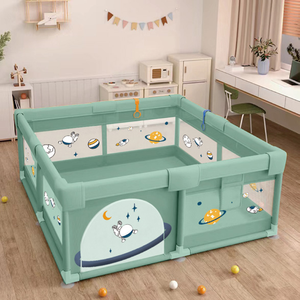 <span class=keywords><strong>Parc</strong></span> <span class=keywords><strong>pour</strong></span> bébé compact et pratique, nouveau design, portable, avec motifs écologiques <span class=keywords><strong>pour</strong></span> la saison d'automne, doté de barrières de sécurité - Product Image 4