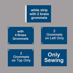 Drapeau national personnalisé en polyester écologique 5x8 pi/150x240 cm, bannière extérieure personnalisée avec double couture et œillets en laiton pour le camping - Product Image 3