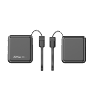 Neue PD22.5W/35W Superschnelle Ladefunktion 10000mAh Ultraflache Typ-C Tragbare Outdoor-Powerbank mit Integriertem Kabel & Lampenanzeige