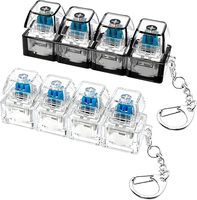 Porte-clés pour clavier mécanique, capuchons de touches personnalisés avec logo, porte-clés en plastique coloré, motif cœur mignon, capuchons de touches