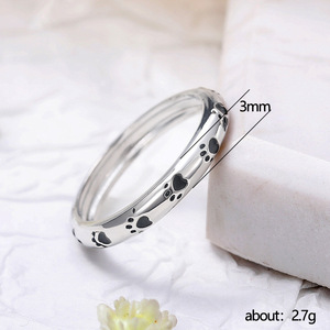 Anello a Forma di Zampa di Gatto, Stile Animale Carino, Gioiello da Dito alla Moda per Donne, Uso Quotidiano - Product Image 5