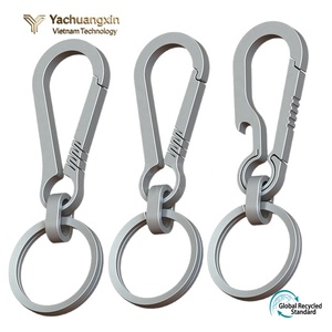 Llavero de Aleación de Aluminio con Mosquetón, Paquete de 3, Gancho Universal para Llaves para Uso en Exteriores - Product Image 2