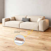 Sofá Modular Combinable Unisofa Tanzuo en Caja en Venta - Sofá Esquinero de Espuma Comprimida sin Marco para Sala de Estar