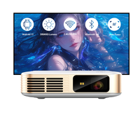 Le plus récent projecteur de cinéma maison 4K 1080p Full HD DLP avec mise au point automatique Smart Wifi 9600mAh Batterie 2G RAM