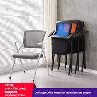 Chaises de bureau en gros, chaise de bureau entièrement en mesh, chaise ergonomique pliable pour salle de classe et conférence