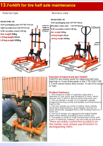 Chariot à pneus lourds pour camion, capacité de charge de 200 à 500 kg, chariot manuel pour le maniement des pneus - Product Image 6