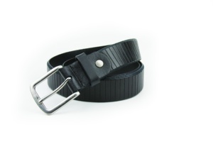 Cinturón de negocios <span class=keywords><strong>reversible</strong></span> clásico cortado a medida personalizado con hebilla de aleación de textura deportiva negra Material de plástico PU de estilo informal - Product Image 4