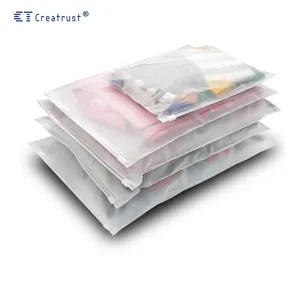 PE Taschen Ziplock Kleidung Verpackung Benutzer definierte Verpackung Ldpe Plastik Cosmetic Clear Logo Frosted Zip Ziplock Plastiktüten für Kleidung