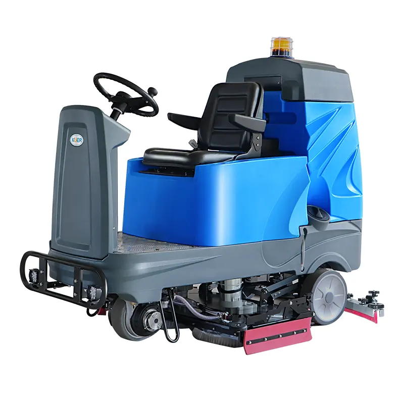 KUER Hot Sale Commercial Customized Color Cleaning Equipment Ride-On Floor Scrubber with CE