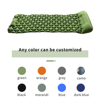 Matelas de couchage gonflable ultraléger avec gonfleur externe, pliable, léger, compact, matelas pneumatique, meilleur tapis de couchage pour la randonnée 40D