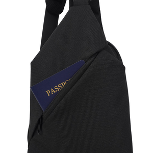 Borsa a Tracolla Urbana con Cinghia Regolabile, Borsa da Uomo e Donna Nera con Scomparto per Cellulare - Product Image 6