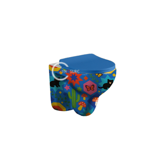 Toilette pour enfants de maternelle, de petite taille, épaissie, aux formes mignonnes et amusantes, pour salle de bain de maternelle - Product Image 2