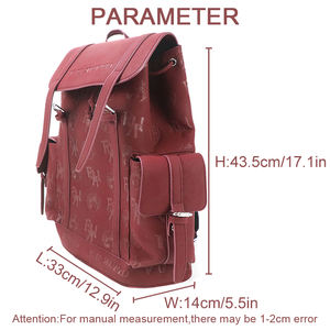 Mochila de cuero PU para mujer, mochila de viaje a la moda para mujer, bolso escolar informal de gran capacidad, bolso de hombro - Product Image 6