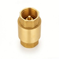 Válvula de Retención Gaobei de Cobre Unidireccional con Resorte para Control de Agua, Materiales de Fontanería de Alta Calidad, Latón Forjado Duradero de 1/2" a 2" con EPDM