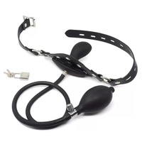 YPM SM Gag oral gonflable en silicone liquide pour l'entraînement, bondage, ouverture orale, pénis rembourré, passion, flirt en couple