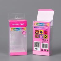 Boîte d'emballage personnalisée en plastique transparent pour jouets, boîte de présentation en PET transparente avec logo personnalisé pour le rangement de jouets pour enfants, cadeau, fabricant