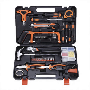 Home Maintenance <b>Tool</b> <b>Set</b> 82-Piece Steel Hand <b>Tools</b> With Adjustable Wrenches And 1/4 In Socket Drive In Hard Case - Product Image 2
