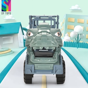 SY JOUETS Gratuit Quatre Roues Friction Jouets Animal Transporteur Voiture <span class=keywords><strong>Dinosaure</strong></span> Transporteur Véhicule <span class=keywords><strong>Cage</strong></span> <span class=keywords><strong>Dinosaure</strong></span> <span class=keywords><strong>Camion</strong></span> Pour Enfants - Product Image 5