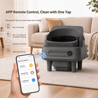 Litière Intelligente Semi-ouverte en Métal et Plastique, Grande Capacité 75L, Toilette Électrique pour Chat, Nettoyage Automatique – Meilleure Vente