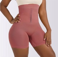 Culotte gainante taille haute avec crochets pour un contrôle ferme du ventre, gaine amincissante, sous-vêtement post-partum