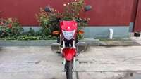 Moto Haojue DM125 125cc à refroidissement par air, 4 temps, EFI, pour trajets quotidiens, avec grand porte-bagages avant, frein à disque avant, Euro5, CKD